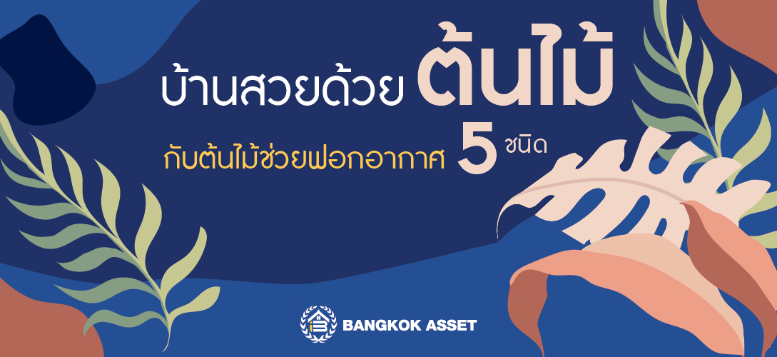 บ้านสวยด้วยต้นไม้กับต้นไม้ช่วยฟอกอากาศ 5 ชนิด 